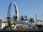 Korea bicycle sculpture, Sangju
