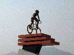 Korea bicycle sculpture