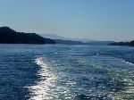 Sailing through the Canadian Gulf Islands on BC Ferries.